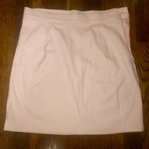 pink gingham mini skirt